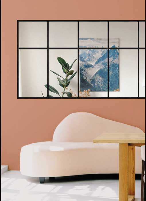 Verrière noire avec traverse