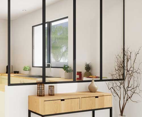 Verrière atelier industrielle Verrière style industriel sur mesure