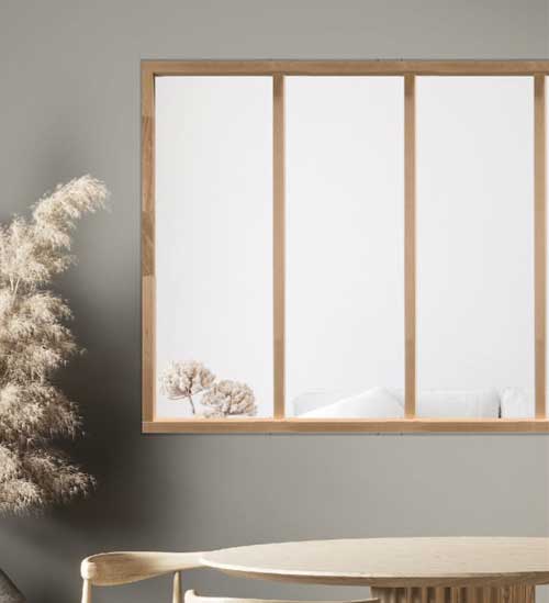 Verrière d'atelier avec nez de cloison Verrière avec nez de cloison