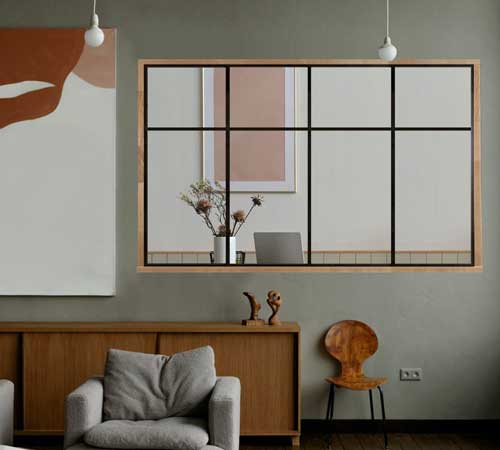 Verrière atelier d'artiste Verrière atelier avec traverse